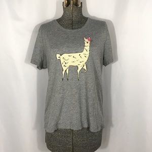 J Crew Mercantile Lama Collectors T Shirt